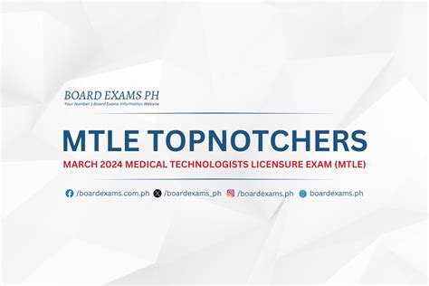 mtle board exam|TOPNOTCHERS: March 2024 Medical Technologists Licensure Exam (.